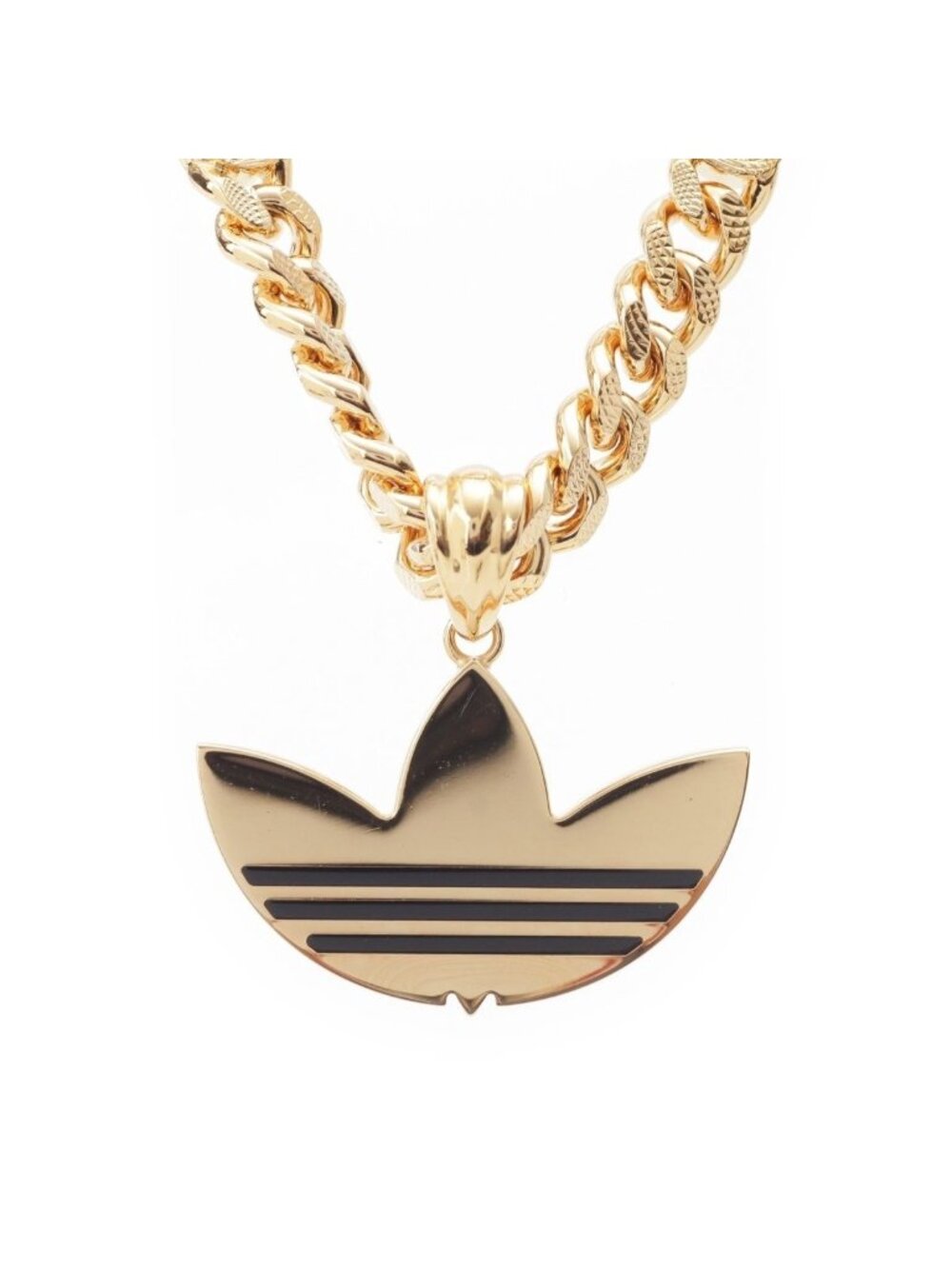 Gucci Adidas Trefoil Chain Necklace Gold